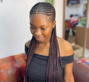Fulani braids hairstyle by Twinkles Beauty