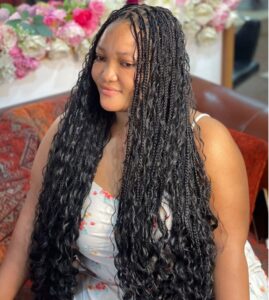 Goddess braids style by twinkles beauty