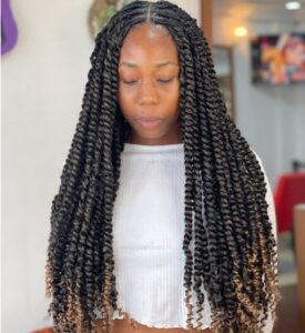 Passion twists hairstyle in Ghana