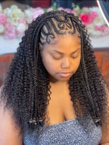 Tribal braids traditional african hairstyle
