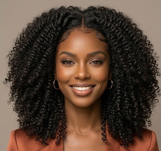 afro human curly wig