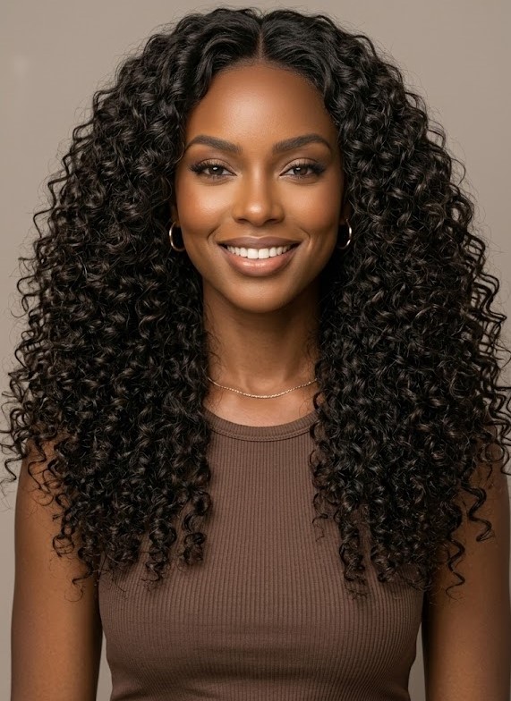 deep curl human hair