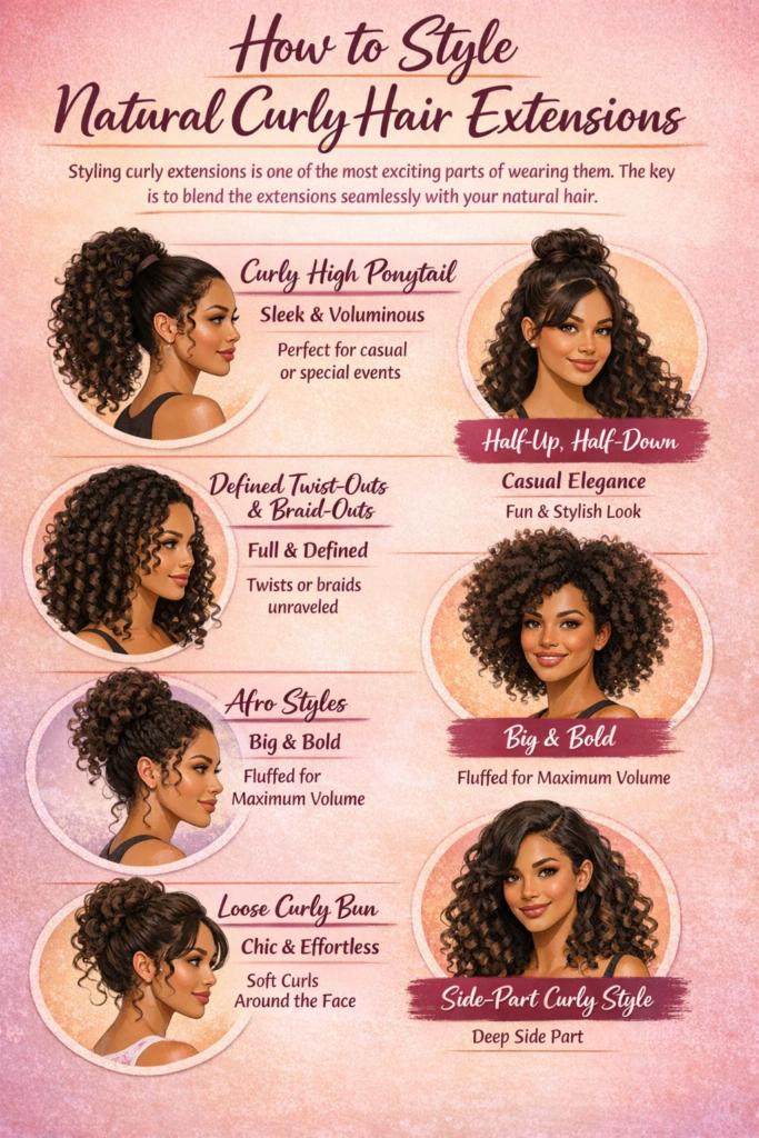 Natural Curly Hair Extensions