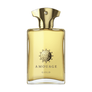 Amouage Gold Man EDP For Men 100ml iconic opaque metallic gold glass bottle with a dagger hilt cap for a premium classic animalic woody men's fragrance