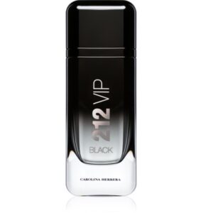 Carolina Herrera 212 VIP Black Eau De Parfum 100ml sleek gradient black monolithic bottle with a magnetic cap for a premium boozy vanilla evening men's fragrance