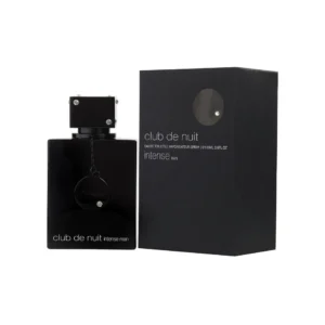 Armaf Club de Nuit Intense Man EDT 105ml matte black perfume bottle with silver medallion for masculine fragrance