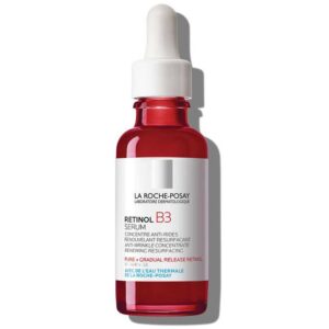 La Roche-Posay Retinol B3 Serum 30ml red glass bottle with dropper for anti-aging and deep wrinkles