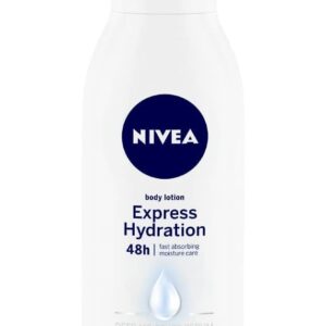 NIVEA Express Hydration body lotion pump bottle for fast absorbing everyday moisture