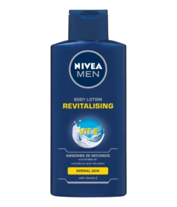 NIVEA Men Revitalising body lotion bottle for fast absorbing everyday moisture