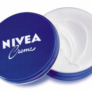 Nivea Creme blue tins and jars in various sizes for intense skin moisturizing
