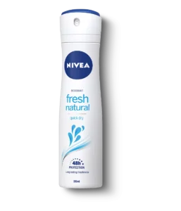 Nivea Fresh Natural Deodorant Spray aerosol can with ocean extracts for all day freshness
