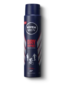 Nivea Men Dry Impact deodorant spray anti perspirant aerosol can for heavy sweat protection
