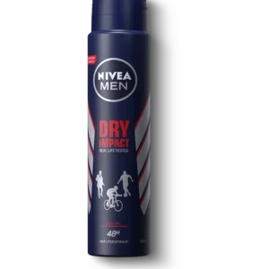 Nivea Men Dry Impact deodorant spray anti perspirant aerosol can for heavy sweat protection