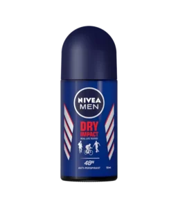 Nivea Men Dry Impact roll on anti perspirant 50ml bottle for sweat and odor protection
