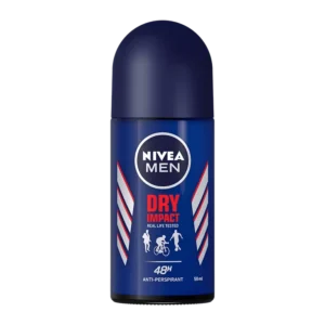 Nivea Men Dry Impact roll on anti perspirant 50ml bottle for sweat and odor protection