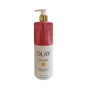 Olay Hyaluronic B3 Body Lotion Nourishing and Hydrating bottle for dry skin