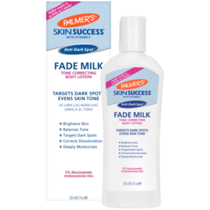 Palmers Fade Milk Skin Success 250ml tone correcting body lotion for fading dark spots and hyperpigmentation