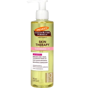 Palmers Skin Therapy Cleansing Oil face 190ml pump bottle for makeup removal and deep cleansing