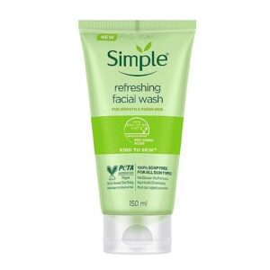 Simple Refreshing Facial Wash Kind to skin 150ml tube