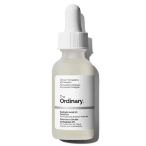 The Ordinary Salicylic Acid 2 percent solution 30ml dropper bottle for clearing acne and blemishes