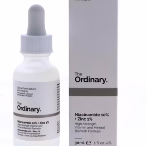 The ordinary niacinamide serum 10 percent and zinc 1 percent dropper bottle