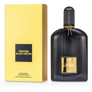 Tom Ford Black Orchid Eau De Parfum 100ml black ribbed glass bottle for a premium dark chocolate and truffle fragrance