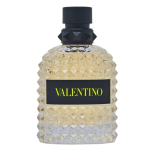 Valentino Uomo Born in Roma Eau de Toilette For Men 100ml black studded glass bottle for a premium fresh woody men's fragrance