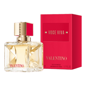Valentino Voce Viva EDP for Women 100ml glass bottle with gold rockstud cap for a premium sweet floral women's fragrance