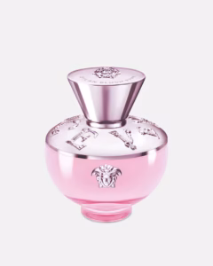 Versace Dylan Blush Pink Pour Femme Eau de Parfum 100ml curved pink and gold glass bottle for a premium fruity gourmand women's fragrance