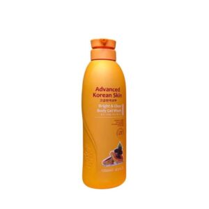 Advanced Korean skin bright & clear body gel wash papaya and mulberry 1200ml bottle