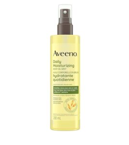aveeno body oil skin relief body spray bottle for dry sensitive skin