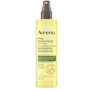aveeno body oil skin relief body spray bottle for dry sensitive skin