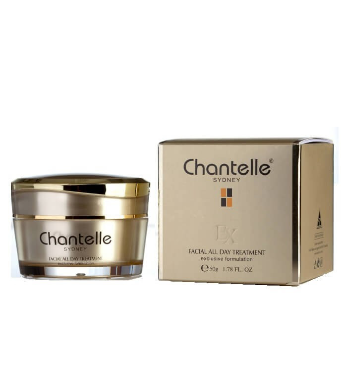 Chantelle face cream all day treatment 50g jar for anti aging and deep hydration