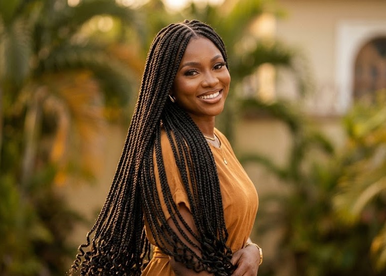 curly braided wig