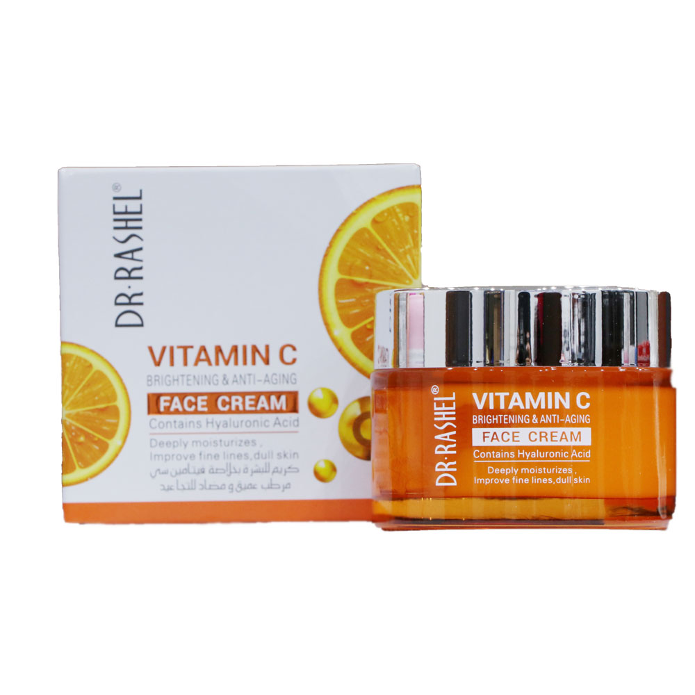Dr Rashel Vitamin C Face Cream 50g jar for brightening and anti aging