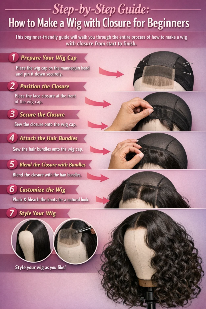  Make a Wig with Closure