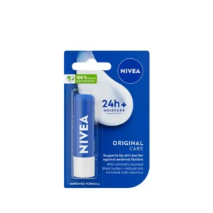 Nivea lip balm original care blue tube for deeply moisturized lips