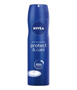 Nivea Protect & Care Deodorant Spray Anti Perspirant aerosol can for gentle underarm protection