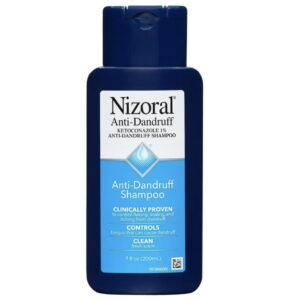 nizoral shampoo anti-dandruff clinically proven blue bottle