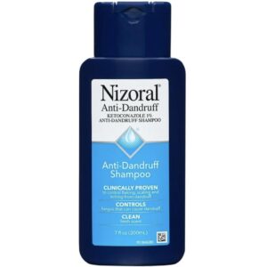 nizoral shampoo anti-dandruff clinically proven blue bottle