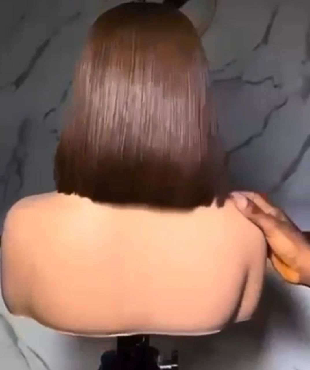 10” Brown Vietnamese Bone Straight 2x4 Swiss Lace Super Double Drawn 200g Birthmark Highlight Bob Wig - Image 5