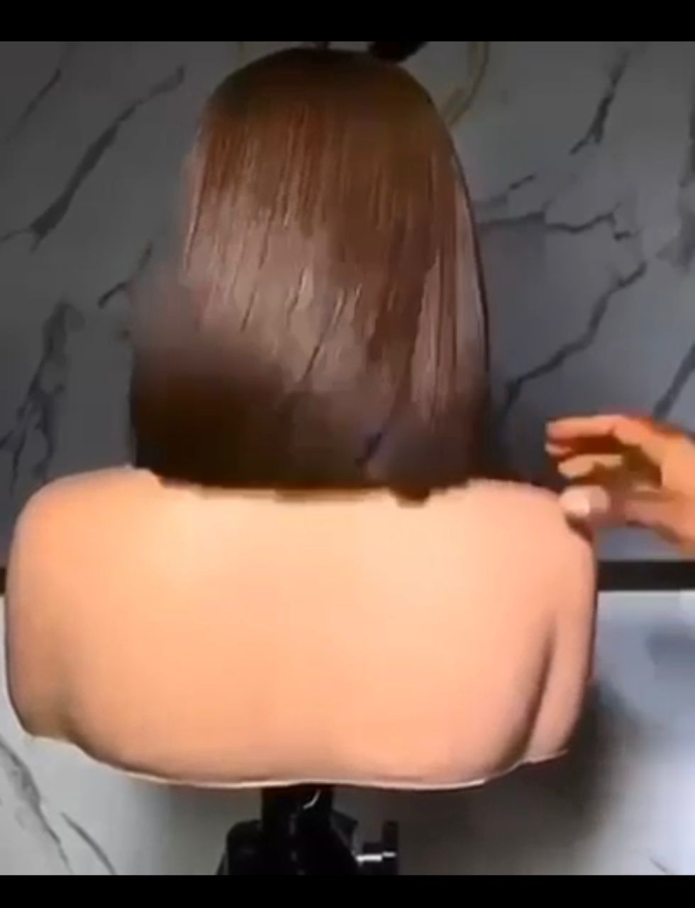 10” Brown Vietnamese Bone Straight 2x4 Swiss Lace Super Double Drawn 200g Birthmark Highlight Bob Wig - Image 4