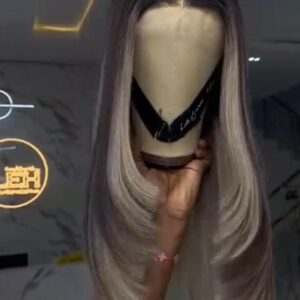 22-inch Super Double Drawn Blonde Piano Highlight Vietnamese Bone Straight human hair wig styled with precision face-framing structural layers and a 2x6 closure.