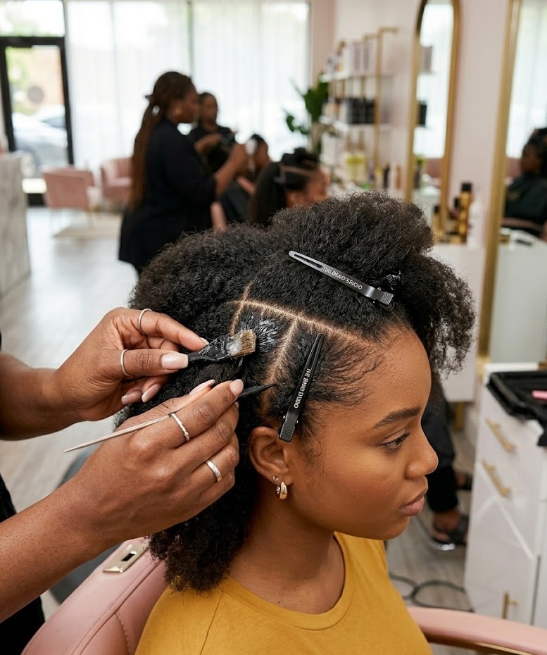 knotless parting