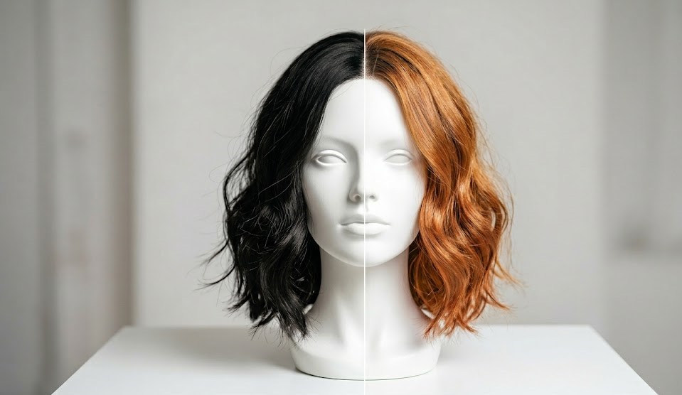 human hair bleaching